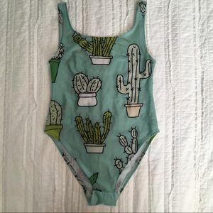 •Cute Cactus High-Cut One Piece•